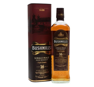 Bushmills Single Malt Irish 16 Year Old Whiskey