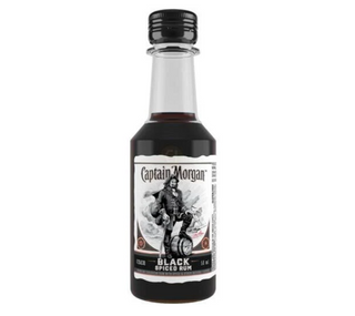 Captain Morgan Black Spiced RumMini  1 Sleeve 10 50-ml mini bottles