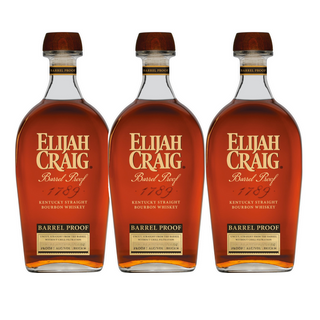 Elijah Craig barrel Proof A125 10 Years 3PKS Whiskey 