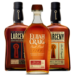 LARCENY BARREL PROOF BOURBON, LARCENY BOURBON, & ELIJAH CRAIG SMALL BATCH COMBO