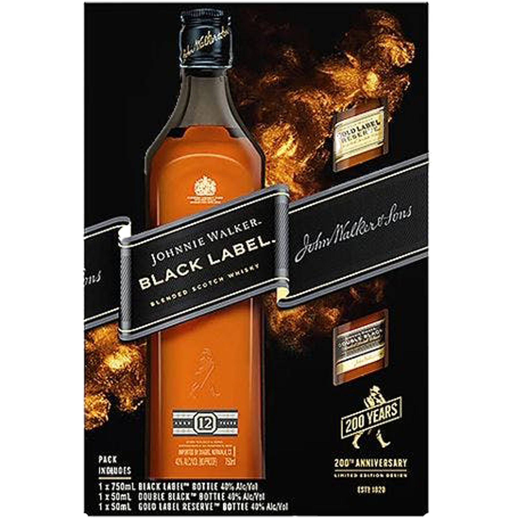 Johnnie Walker Collection Gift Pack 4 x 200ML - Cheers Online Store Nepal