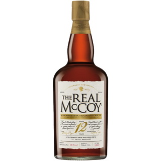 Real McCoy 12 Year Old Prohibition Tradition Single Blended Barbados Rum (750ml)