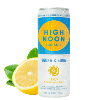 High Noon Beverage Lemon Hard Seltzer 4 Pack 355ml