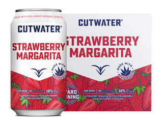 Cutwater Strawberry Margarita 4 Pack 12 OZ Cans